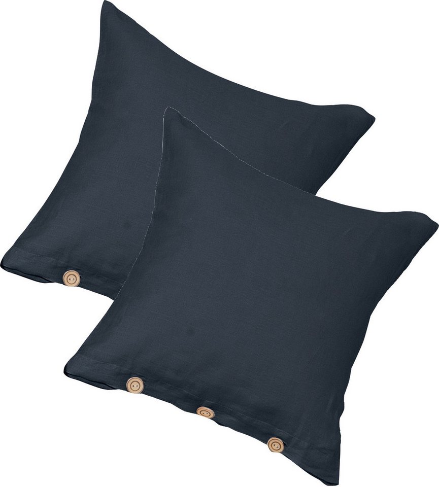 Erwin Müller Kissenbezug Kuschelkissenbezug "Deggendorf" 2er-Pack, Halbleinen Uni Erwin Müller Kissenbezug Kuschelkissenbezug "Deggendorf" 2er-Pack, Halbleinen Uni von Erwin Müller