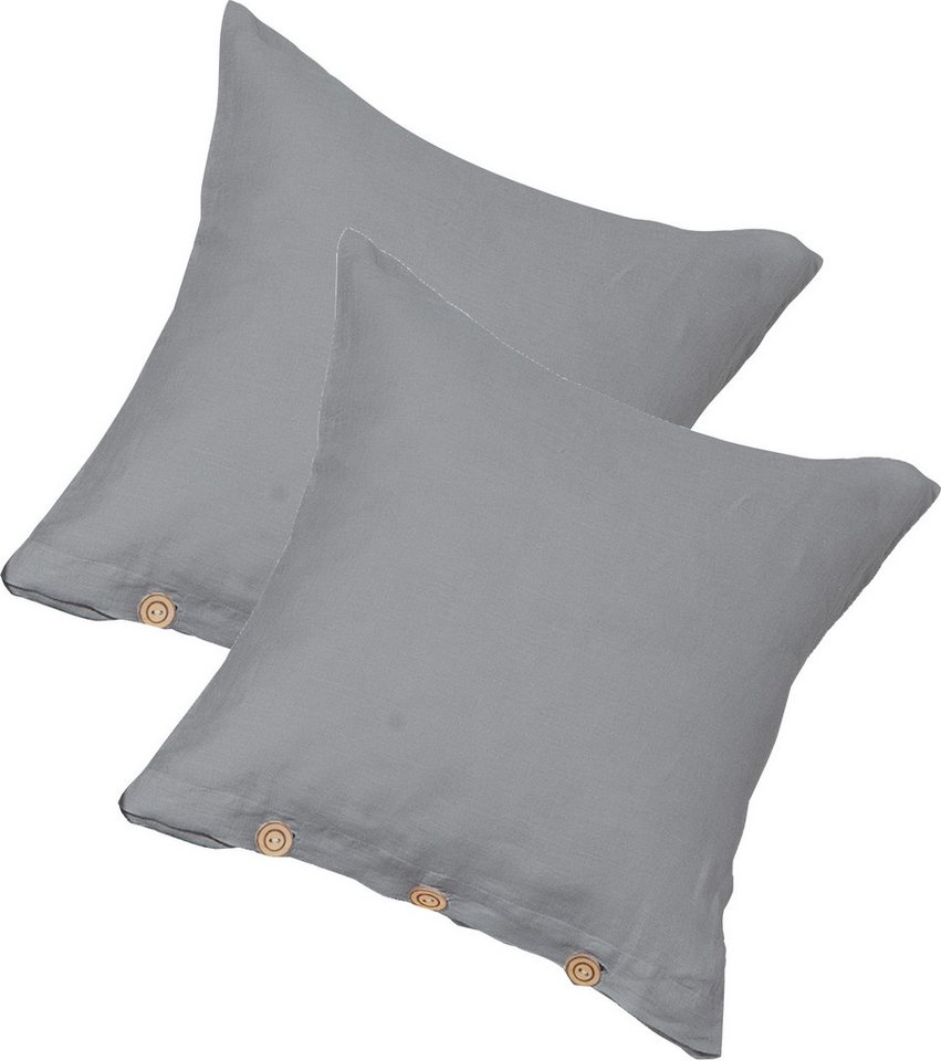 Erwin Müller Kissenbezug Kuschelkissenbezug "Deggendorf" 2er-Pack, Halbleinen Uni Erwin Müller Kissenbezug Kuschelkissenbezug "Deggendorf" 2er-Pack, Halbleinen Uni von Erwin Müller