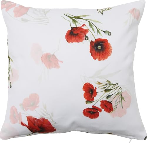 Erwin Müller Kissenhülle, Kissenbezug Mohnblume rot Größe 40x40 cm - robuste, strapazierfähige Qualität, mit Reißverschluss Erwin Müller Kissenhülle, Kissenbezug Mohnblume rot Größe 40x40 cm - robuste, strapazierfähige Qualität, mit Reißverschluss von Erwin Müller