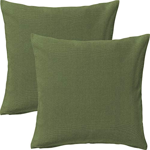 Erwin Müller Kissenhülle London 2er-Pack Baumwolle dunkelgrün Größe 50x50 cm von Erwin Müller