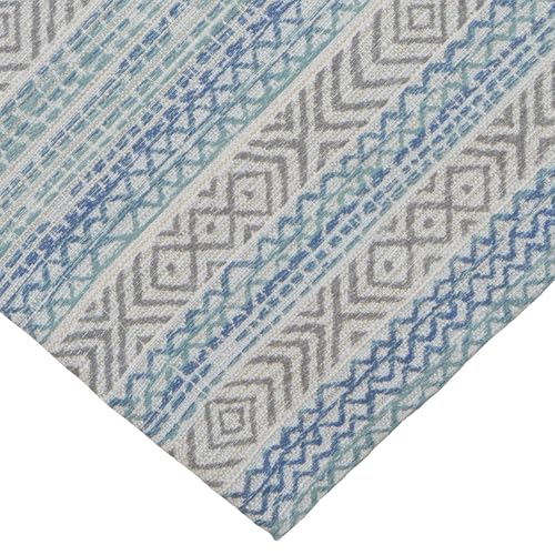 Erwin Müller Mitteldecke Jacquard Ethno-Muster blau-grau Größe 110x110 cm - strapazierfähig und formbeständig, besonders langlebig, bügelfrei Erwin Müller Mitteldecke Jacquard Ethno-Muster blau-grau Größe 110x110 cm - strapazierfähig und formbeständig, besonders langlebig, bügelfrei von Erwin Müller