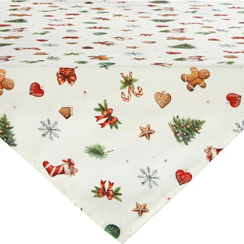 Erwin Müller Mitteldecke Noel Creme-bunt Größe 85x85 cm, Weihnachten, Canvas-Gewebe, Schneeflocke, Plätzchen Erwin Müller Mitteldecke Noel Creme-bunt Größe 85x85 cm, Weihnachten, Canvas-Gewebe, Schneeflocke, Plätzchen von Erwin Müller