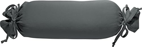 Erwin Müller Nackenrollenbezug Memmingen Interlock-Jersey anthrazit Größe 40x15 cm Ø - formstabil, faltenfrei, anschmiegsam, mit Bindeband Erwin Müller Nackenrollenbezug Memmingen Interlock-Jersey anthrazit Größe 40x15 cm Ø - formstabil, faltenfrei, anschmiegsam, mit Bindeband von Erwin Müller