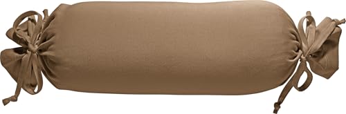 Erwin Müller Nackenrollenbezug Memmingen Interlock-Jersey braun Größe 40x15 cm Ø - formstabil, faltenfrei, anschmiegsam, mit Bindeband (weitere Farben) Erwin Müller Nackenrollenbezug Memmingen Interlock-Jersey braun Größe 40x15 cm Ø - formstabil, faltenfrei, anschmiegsam, mit Bindeband (weitere Farben) von Erwin Müller