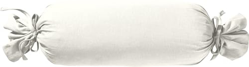 Erwin Müller Nackenrollenbezug Single-Jersey Murnau weiß Größe 40x15 cm Ø- bügelfrei, strapazierstark, elastisch, mit Bindeband (weitere Farben) von Erwin Müller