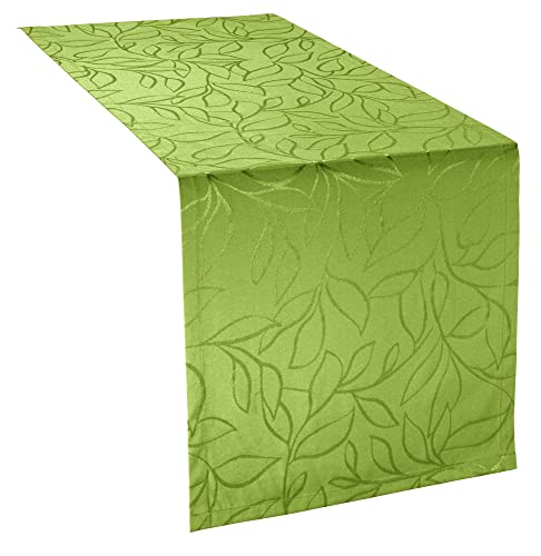 Erwin Müller Outdoor-Tischläufer Terrassa abwaschbar apfelgrün Größe 40x130 cm von Erwin Müller