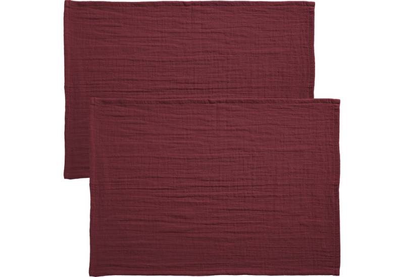 Erwin Müller Platzset Tischset "Arona" 2er-Pack, (2-St), Musselin Uni von Erwin Müller