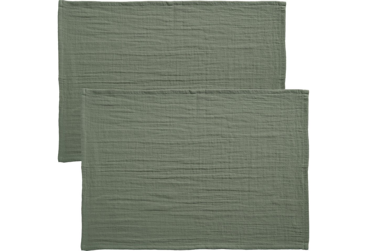 Erwin Müller Platzset Tischset "Arona" 2er-Pack, (2-St), Musselin Uni von Erwin Müller