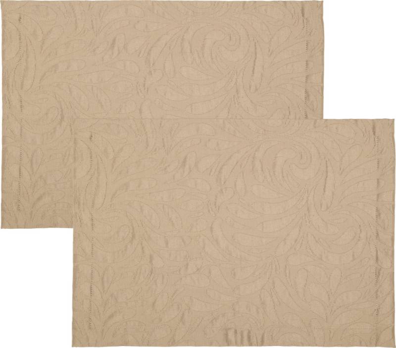 Erwin Müller Platzset Tischset "Cadiz" 2er-Pack, bügelfrei Uni von Erwin Müller