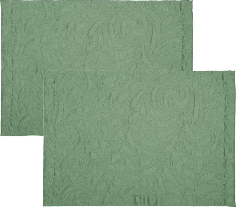 Erwin Müller Platzset Tischset "Cadiz" 2er-Pack, (2-St), bügelfrei Uni von Erwin Müller