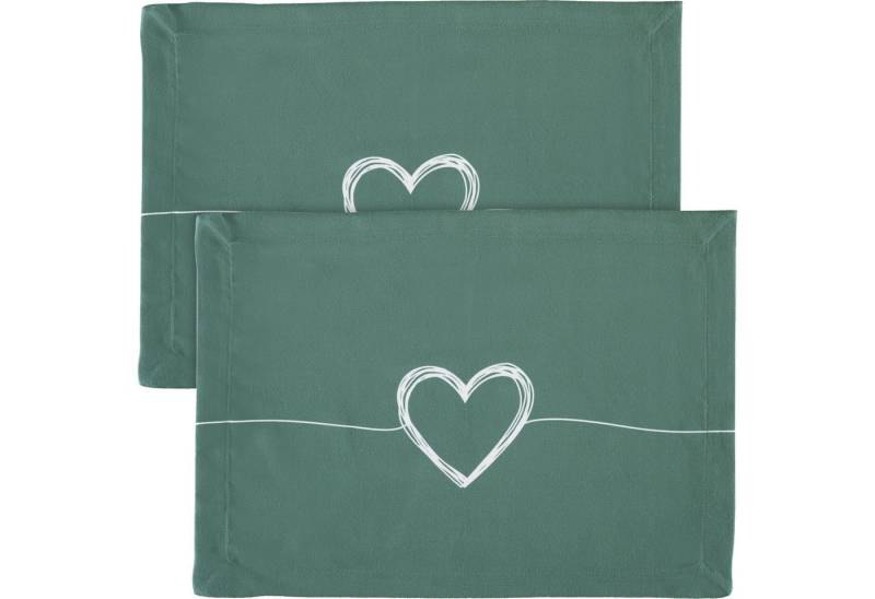 Erwin Müller Platzset Tischset "Herz" 2er-Pack, Motiv von Erwin Müller