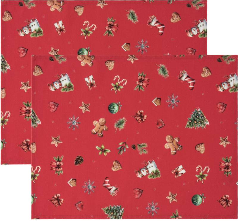 Erwin Müller Platzset Tischset "Noel" 2er-Pack, Baumwolle Motiv Erwin Müller Platzset Tischset "Noel" 2er-Pack, Baumwolle Motiv von Erwin Müller