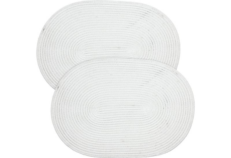 Erwin Müller Platzset Tischset "Silves" 2er-Pack, Uni von Erwin Müller