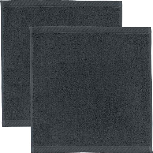 Erwin Müller Seiftuch 2er-Pack, Serie Heidenheim 100% Baumwolle -anthrazit Größe 30x30 cm - schnell trocknend und extra saugstark, kuschelweich, voluminöse Spitzenqualität Erwin Müller Seiftuch 2er-Pack, Serie Heidenheim 100% Baumwolle -anthrazit Größe 30x30 cm - schnell trocknend und extra saugstark, kuschelweich, voluminöse Spitzenqualität von Erwin Müller