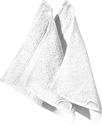 Erwin Müller Seiftuch Karlsruhe 2er- Pack 100% Baumwolle weiß Größe 30x30 cm - extrem saugstark, leicht, flauschig weich, hautschmeichelnd (weitere Farben) von Erwin Müller