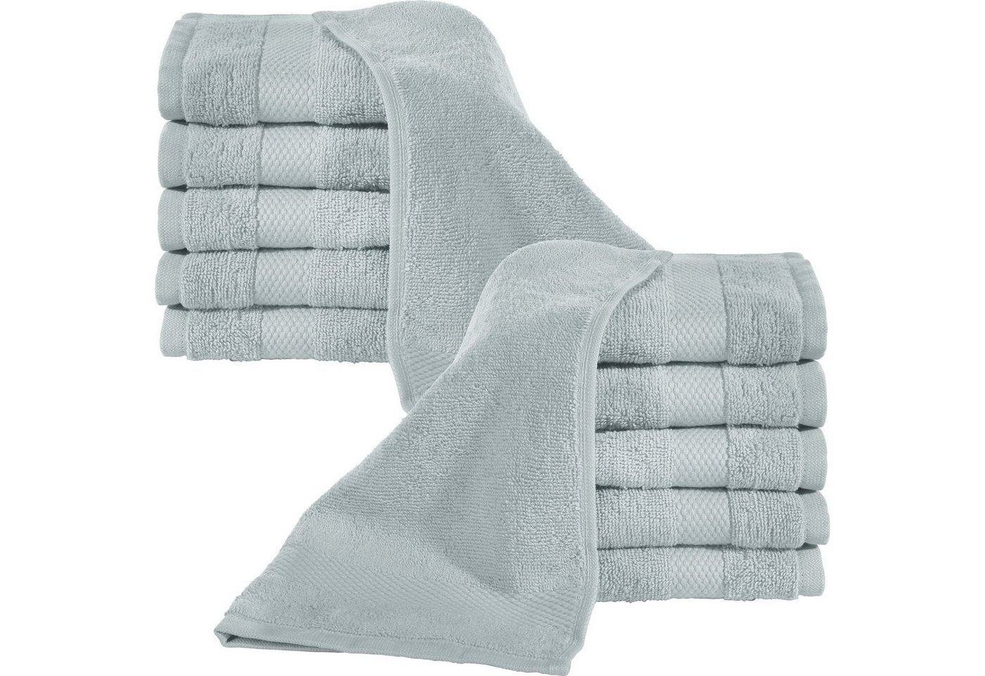 Erwin Müller Seiftuch Seiftuch "Sindelfingen" 12er-Pack, Frottier, Walk-Frottier kochfest Uni von Erwin Müller