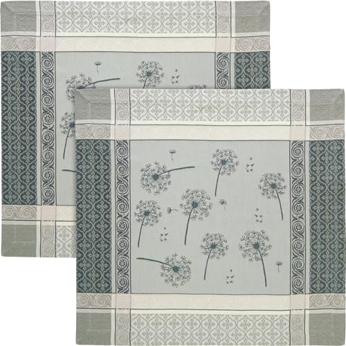 Erwin Müller Serviette 2er-Pack Baumwolle grau Größe 45x45 cm von Erwin Müller