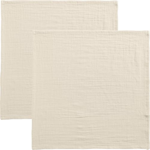 Erwin Müller Serviette Arona 2er-Pack Musselin Natur Größe 40x40 cm von Erwin Müller