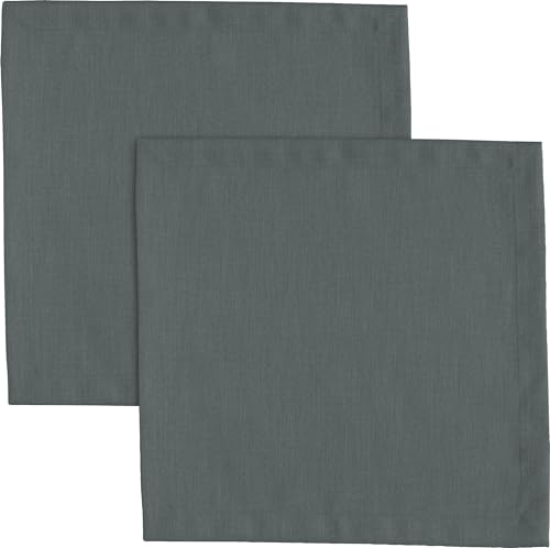 Erwin Müller Serviette, Stoffserviette 2er-Pack Uni, Madrid anthrazit Größe 40x40 cm - angenehme, weich fließende Qualität, mit hochwirksamer Fleckschutzausrüstung, bügelleicht Erwin Müller Serviette, Stoffserviette 2er-Pack Uni, Madrid anthrazit Größe 40x40 cm - angenehme, weich fließende Qualität, mit hochwirksamer Fleckschutzausrüstung, bügelleicht von Erwin Müller
