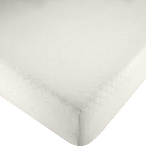 Erwin Müller Spannbettlaken, Spannbetttuch Renforcé Würzburg, Uni weiß - Kochfest Größe 180x200 cm - strapazierfähig, formbeständig, mit Rundumgummi von Erwin Müller