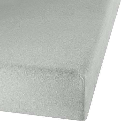 Erwin Müller Spannbettlaken Feinbiber Garmisch, Spannbetttuch - kuschelweich, temperaturausgleichend, für Winter, mit Rundumgummi - Silber Größe 90x210 cm - 100x220 cm Erwin Müller Spannbettlaken Feinbiber Garmisch, Spannbetttuch - kuschelweich, temperaturausgleichend, für Winter, mit Rundumgummi - Silber Größe 90x210 cm - 100x220 cm von Erwin Müller