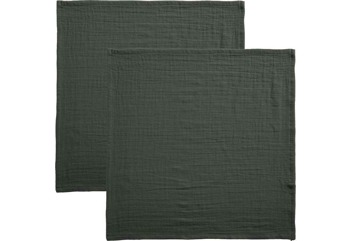 Erwin Müller Stoffserviette Serviette "Arona" 2er-Pack, Musselin Uni von Erwin Müller