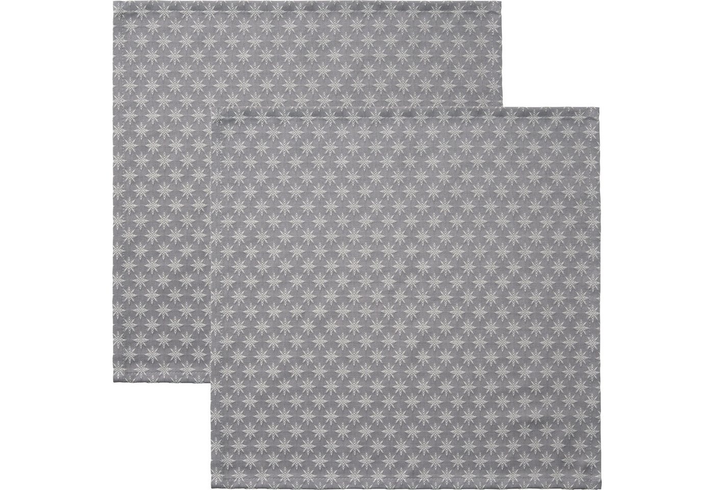 Erwin Müller Stoffserviette Serviette "Denia" 2er-Pack, fleckabweisend Sterne von Erwin Müller