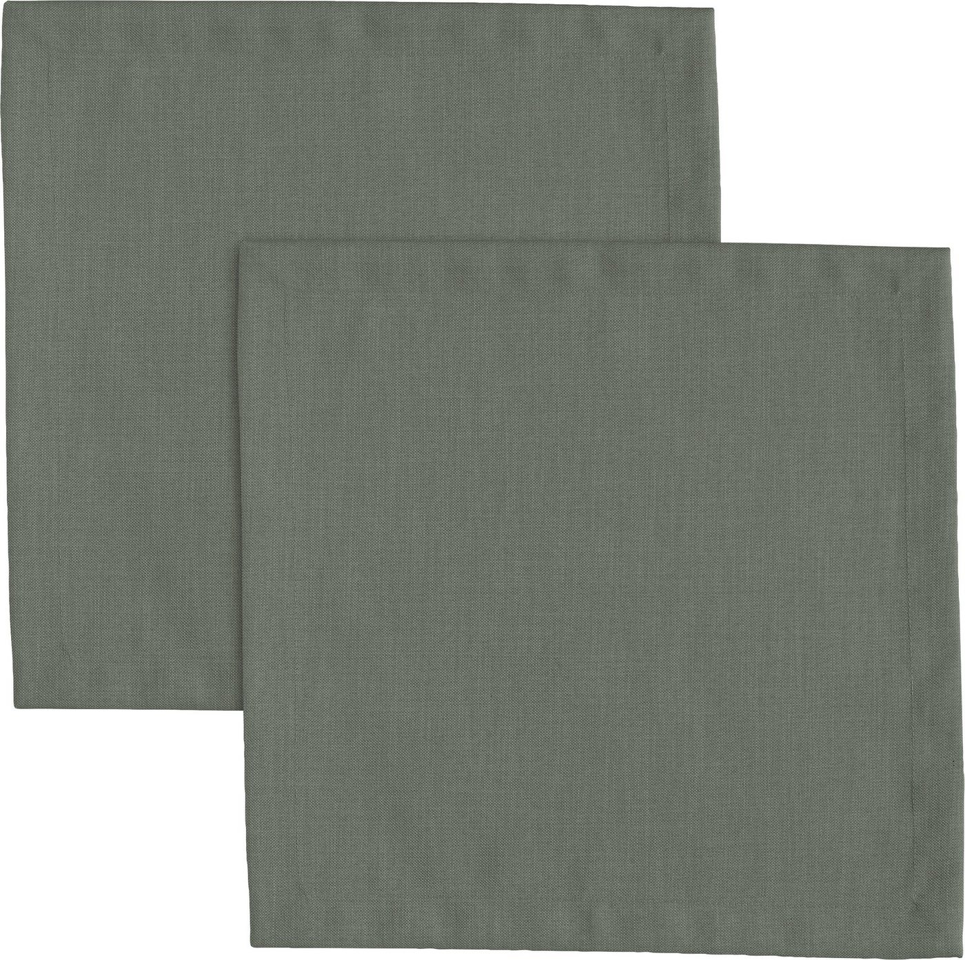 Erwin Müller Stoffserviette Serviette "Madrid" 2er-Pack, (2 St), fleckabweisend Uni von Erwin Müller