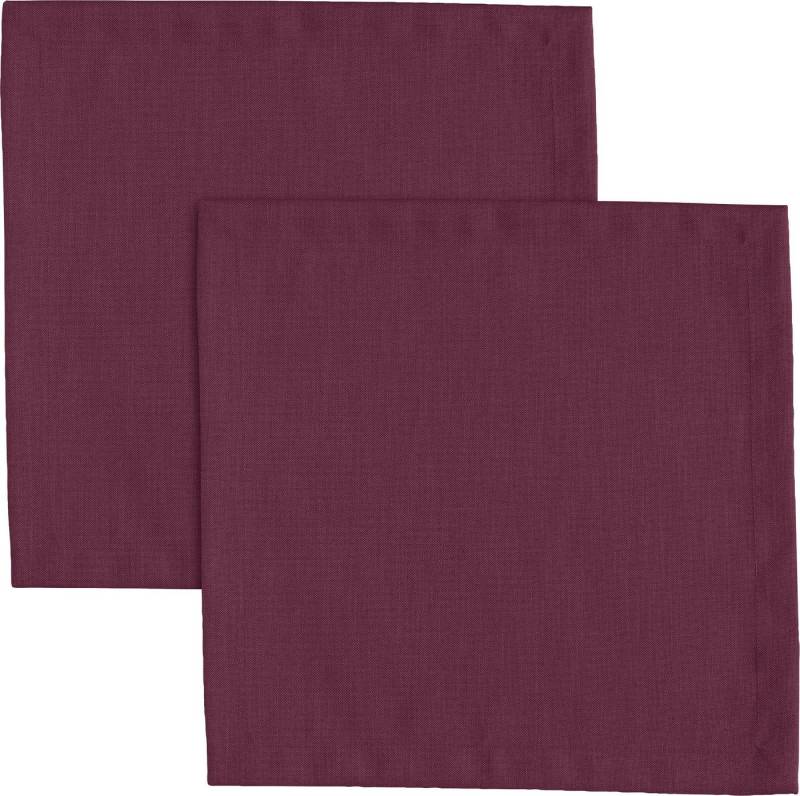 Erwin Müller Stoffserviette Serviette "Madrid" 2er-Pack, (2 St), fleckabweisend Uni von Erwin Müller