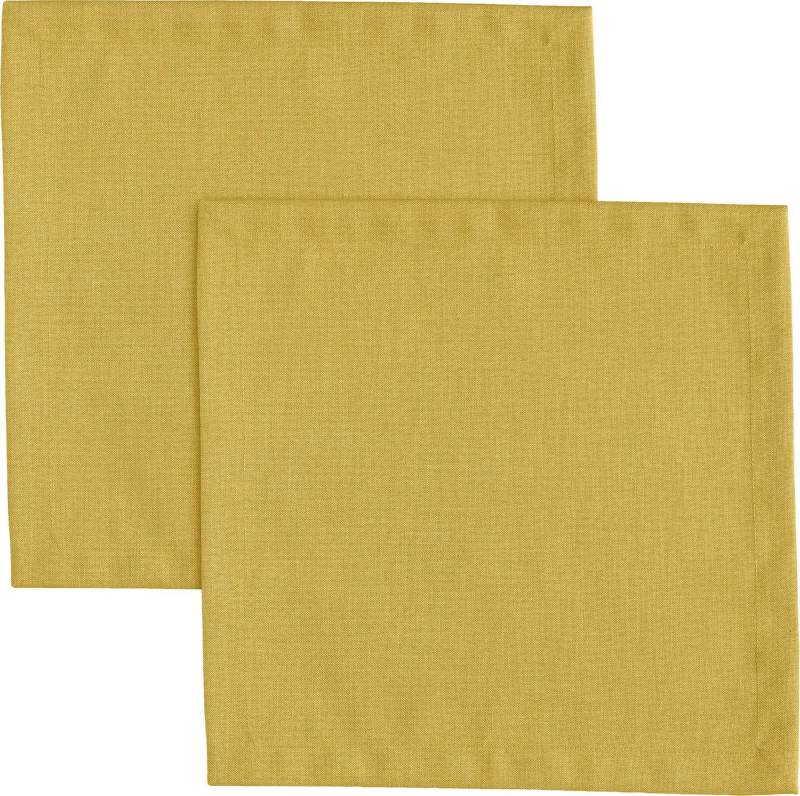 Erwin Müller Stoffserviette Serviette "Madrid" 2er-Pack, (2 St), fleckabweisend Uni von Erwin Müller