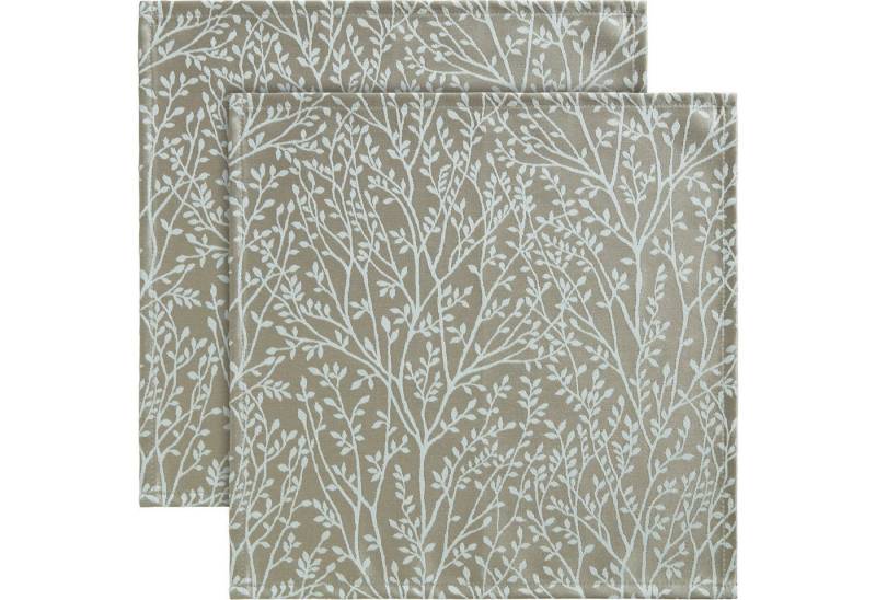 Erwin Müller Stoffserviette Serviette "Malaga" 2er-Pack, fleckabweisend Ranke von Erwin Müller