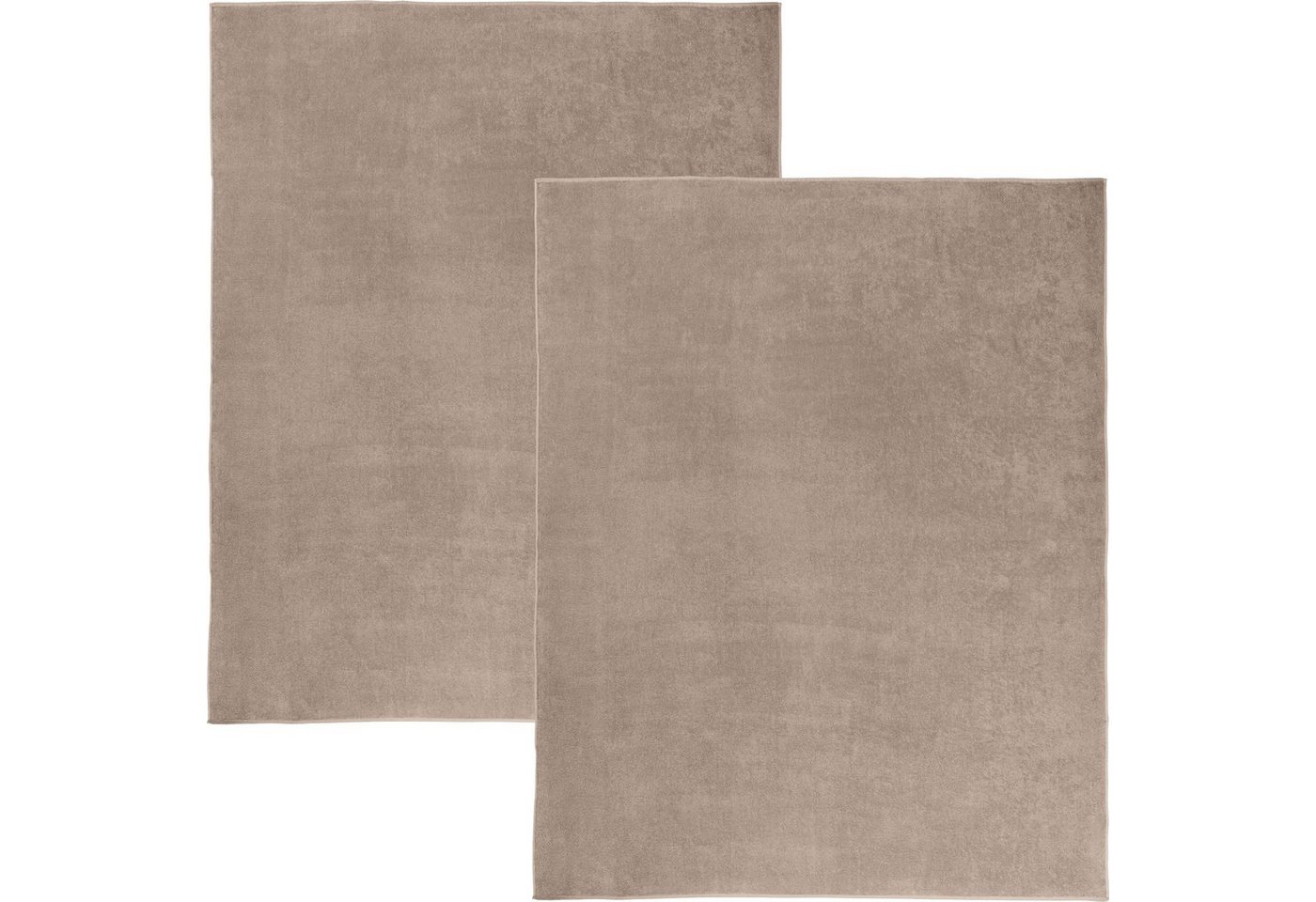 Erwin Müller Strandtuch Frottierdecke 2er-Pack, Walkfrottier, Baumwolle Uni von Erwin Müller