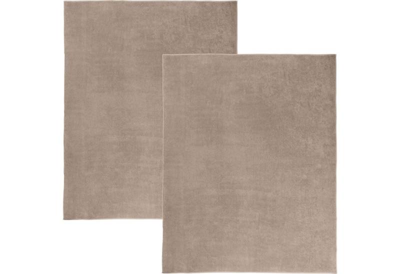 Erwin Müller Strandtuch Frottierdecke 2er-Pack, Walkfrottier, Baumwolle Uni von Erwin Müller