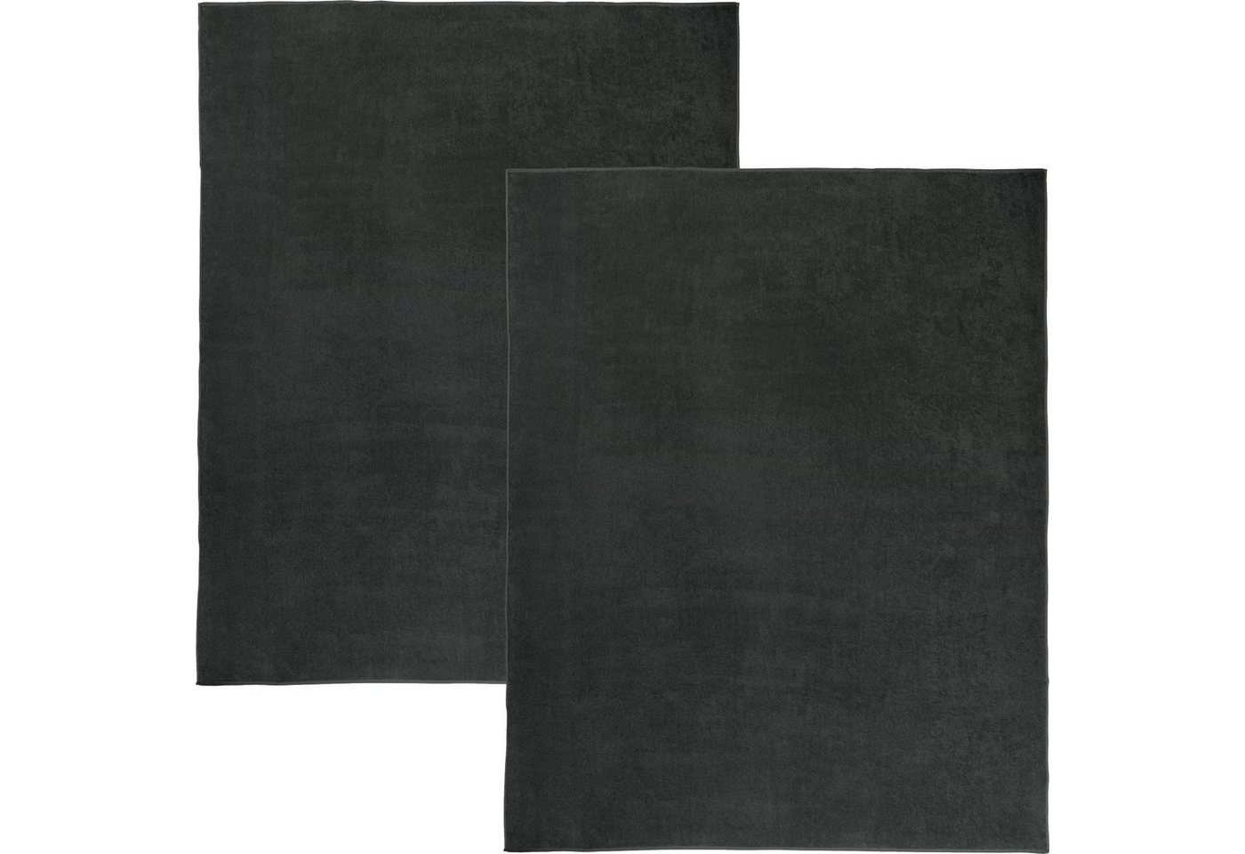 Erwin Müller Strandtuch Frottierdecke 2er-Pack, Walkfrottier, Baumwolle Uni von Erwin Müller