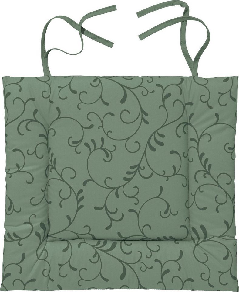 Erwin Müller Stuhlkissen Stuhlkissen "Essen" mit Bindebändern, abwaschbar Ranke Erwin Müller Stuhlkissen Stuhlkissen "Essen" mit Bindebändern, abwaschbar Ranke von Erwin Müller