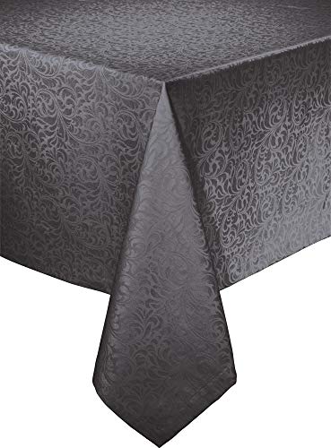 Erwin Müller Tischwäsche, Tischdecke Uni, Serie Hamm anthrazit Größe 140x200 cm - mit hochwertigem Kuvertsaum und Fleckschutz ausgerüstet von Erwin Müller