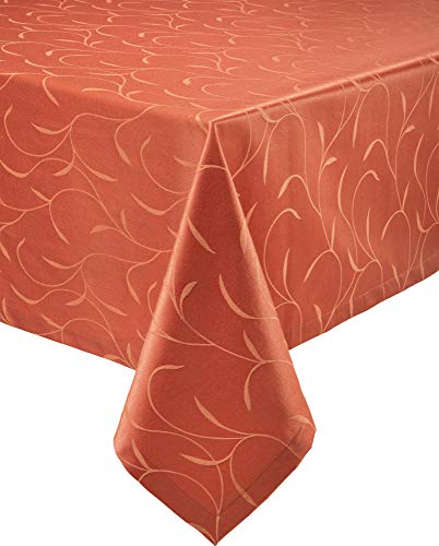 Erwin Müller Tischwäsche, Tischdecke Uni, Remscheid Terra Größe 130x170 cm - hochwertige Qualität mit Fleckschutz ausgerüstet und Kuvertsaum, Rankenmuster Erwin Müller Tischwäsche, Tischdecke Uni, Remscheid Terra Größe 130x170 cm - hochwertige Qualität mit Fleckschutz ausgerüstet und Kuvertsaum, Rankenmuster von Erwin Müller