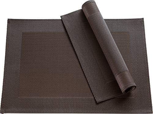 Erwin Müller Tischset 2er-Pack dunkelbraun Größe 33x45 cm von Erwin Müller