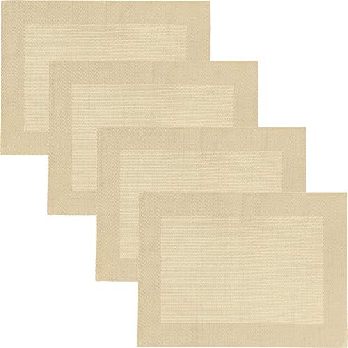 Erwin Müller Tischset 4er-Pack beige Größe 33x45 cm von Erwin Müller