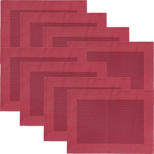 Erwin Müller Tischset Lissabon 8er-Pack abwaschbar weinrot Größe 33x45 cm von Erwin Müller