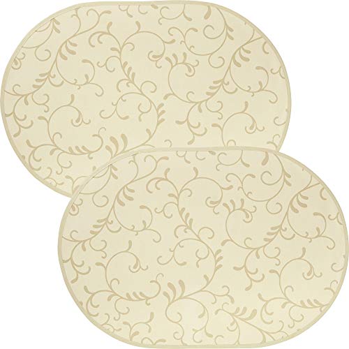 Erwin Müller Tischset Essen 2er-Pack abwaschbar Natur Größe oval: 35x50 cm Erwin Müller Tischset Essen 2er-Pack abwaschbar Natur Größe oval: 35x50 cm von Erwin Müller