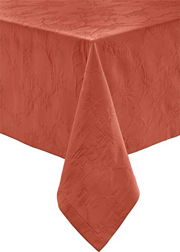 Erwin Müller Tischwäsche, Tischdecke mit Jaquardmuster, Serie Arnsberg Terra Größe 150x250 cm - Robustes Gewebe ist bügelleicht und Lange haltbar, mit hochwertigem Kuvertsaum von Erwin Müller