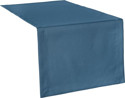 Erwin Müller Tischwäsche, Tischläufer Uni, Madrid Jeansblau Größe 50x150 cm - angenehme, weich fließende Qualität, mit hochwirksamer Fleckschutzausrüstung, bügelleicht Erwin Müller Tischwäsche, Tischläufer Uni, Madrid Jeansblau Größe 50x150 cm - angenehme, weich fließende Qualität, mit hochwirksamer Fleckschutzausrüstung, bügelleicht von Erwin Müller
