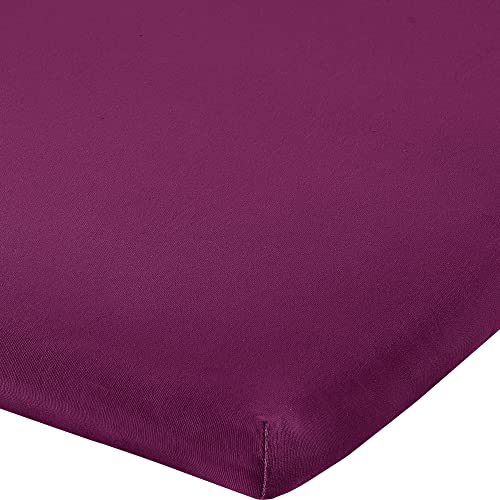 Erwin Müller Topper-Spannbettlaken Freising Elasthan-Jersey-Stretch - aubergine Größe 120x200 cm - 130x220 cm - dehnbar, antipilling, bügelfrei, Rundumgummi Erwin Müller Topper-Spannbettlaken Freising Elasthan-Jersey-Stretch - aubergine Größe 120x200 cm - 130x220 cm - dehnbar, antipilling, bügelfrei, Rundumgummi von Erwin Müller
