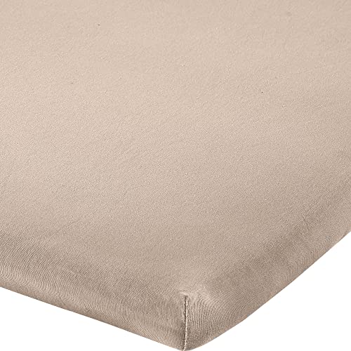 Erwin Müller Topper-Spannbettlaken Freising Elasthan-Jersey-Stretch beige Größe 120x200-130x220 cm- dehnbar, antipilling, bügelfrei, Rundumgummi (weitere Farben,Größen) von Erwin Müller