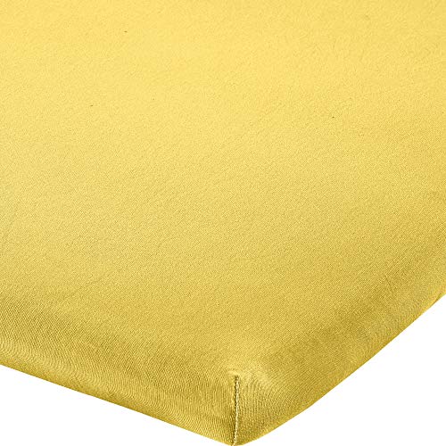 Erwin Müller Topper-Spannbettlaken Freising Elasthan-Jersey-Stretch - gelb Größe 120x200 cm - 130x220 cm - dehnbar, antipilling, bügelfrei, Rundumgummi Erwin Müller Topper-Spannbettlaken Freising Elasthan-Jersey-Stretch - gelb Größe 120x200 cm - 130x220 cm - dehnbar, antipilling, bügelfrei, Rundumgummi von Erwin Müller