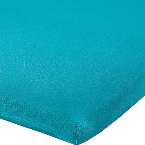 Erwin Müller Topper-Spannbettlaken Freising Elasthan-Jersey-Stretch - türkis Größe 90x190 cm - 100x220 cm - dehnbar, antipilling, bügelfrei, Rundumgummi Erwin Müller Topper-Spannbettlaken Freising Elasthan-Jersey-Stretch - türkis Größe 90x190 cm - 100x220 cm - dehnbar, antipilling, bügelfrei, Rundumgummi von Erwin Müller