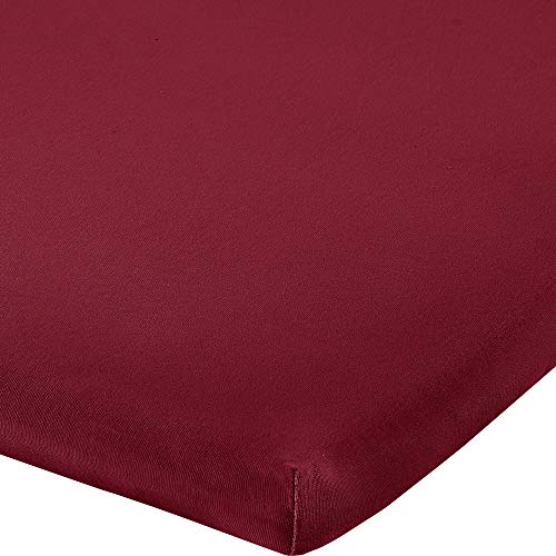 Erwin Müller Topper-Spannbettlaken Freising Elasthan-Jersey-Stretch - weinrot Größe 180x200 cm - 200x220 cm - dehnbar, antipilling, bügelfrei, Rundumgummi Erwin Müller Topper-Spannbettlaken Freising Elasthan-Jersey-Stretch - weinrot Größe 180x200 cm - 200x220 cm - dehnbar, antipilling, bügelfrei, Rundumgummi von Erwin Müller
