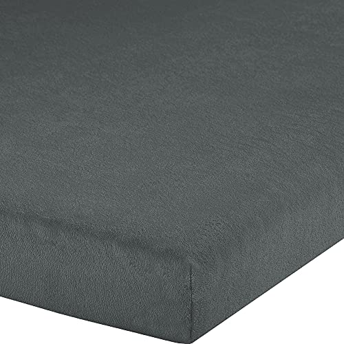 Erwin Müller Topper-Spannbettlaken Frottee-Stretch, Spannbetttuch für Topper Füssen - pflegeleicht, formstabil, mit Rundumgummi, sehr Gute Passform - anthrazit Größe 180x220 cm - 200x220 cm Erwin Müller Topper-Spannbettlaken Frottee-Stretch, Spannbetttuch für Topper Füssen - pflegeleicht, formstabil, mit Rundumgummi, sehr Gute Passform - anthrazit Größe 180x220 cm - 200x220 cm von Erwin Müller