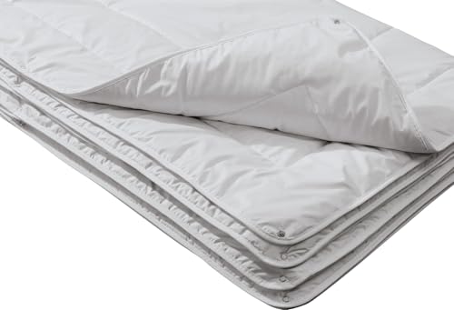 Erwin Müller Vier-Jahreszeiten-Bett Tripolis 100% Kamelhaar Weiss Größe 155x220 cm von Erwin Müller